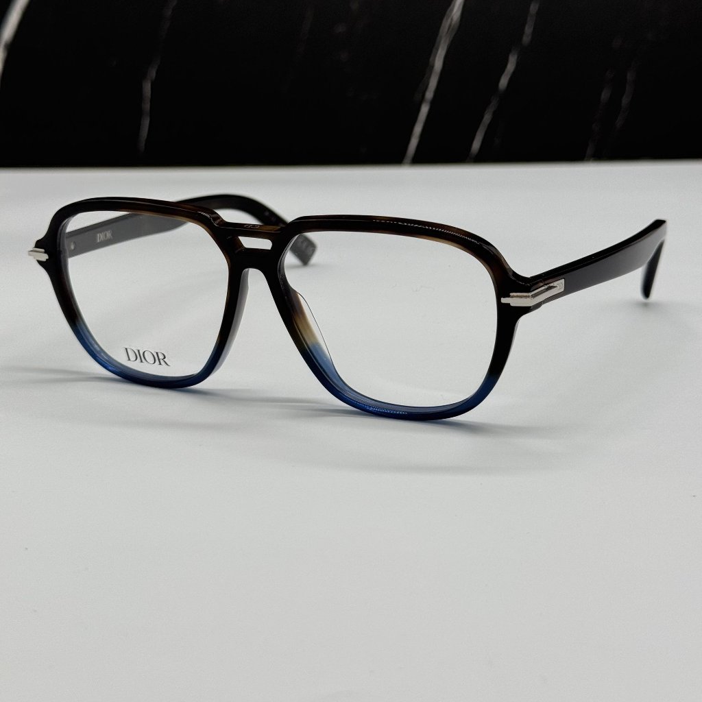 New Dior Diorblacksuito Ai 2800 Havana Blue Aviator Dior Eyeglasses